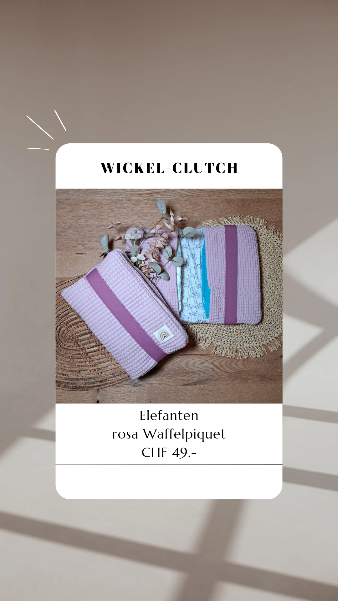 Wickel-Clutch Elefanten