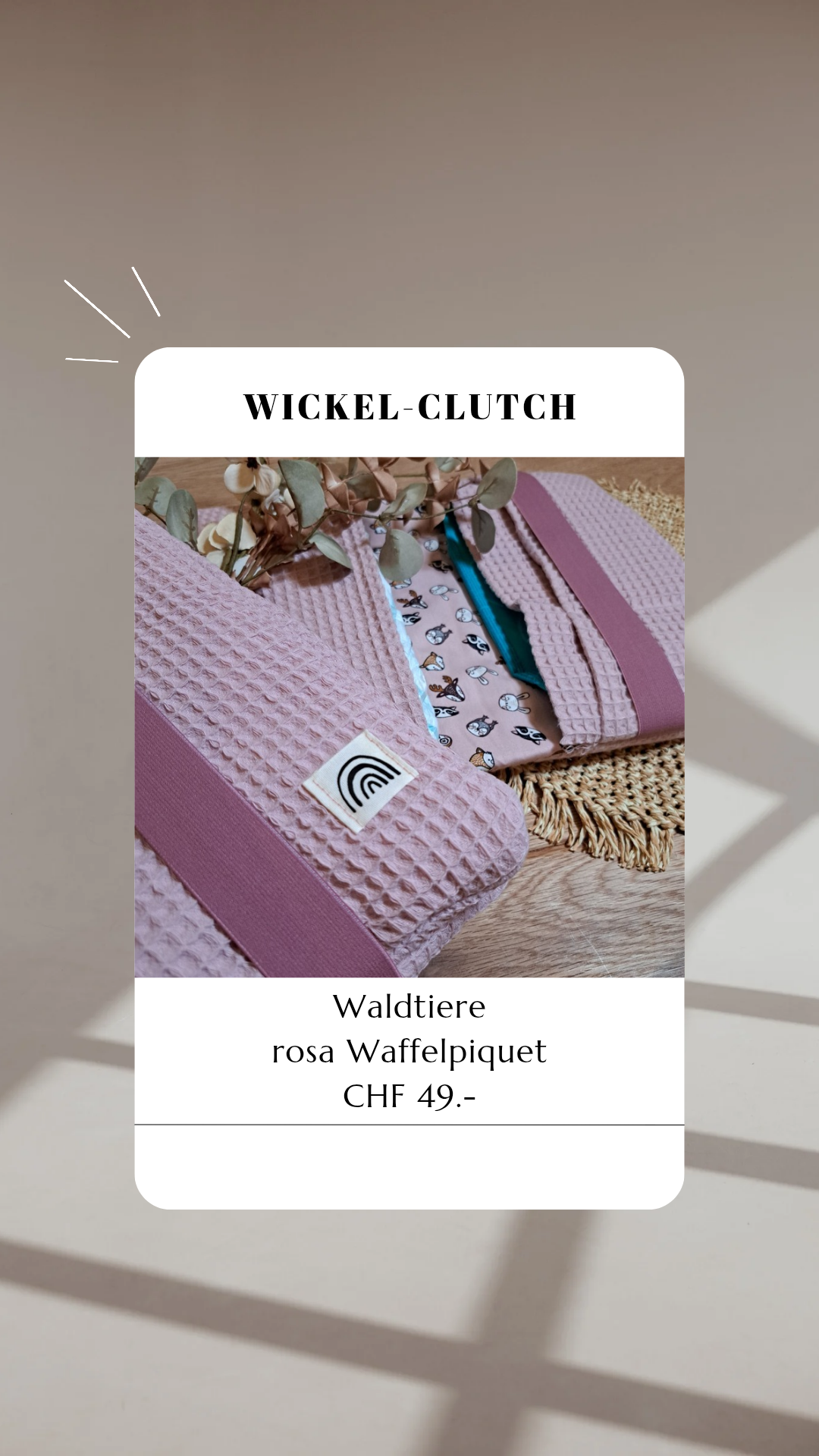 Wickel-Clutch Waldtiere